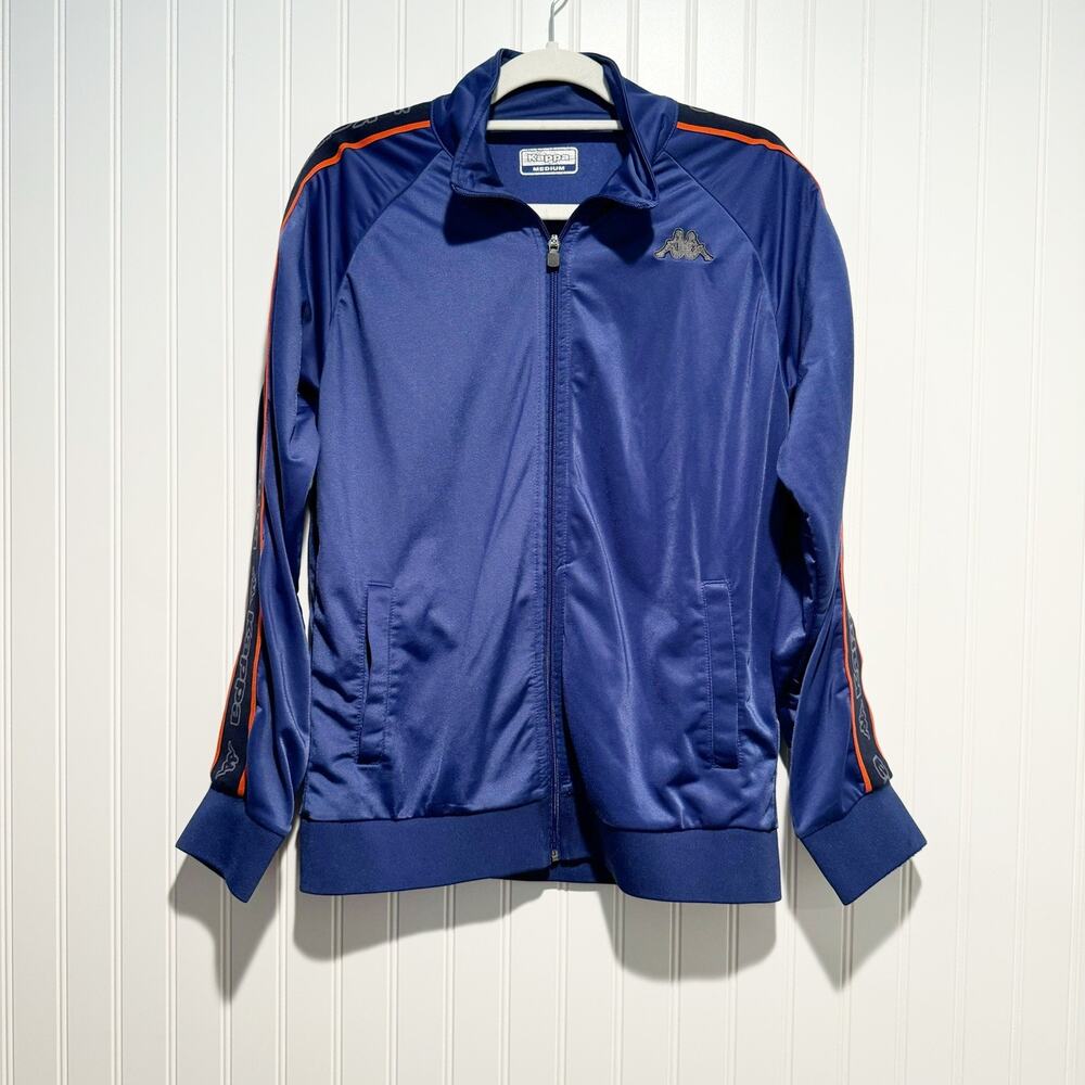 Kappa Giacca Blue Zip Up Track Jacket Size Medium